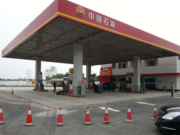 铁岭加油站钢结构网架案例20